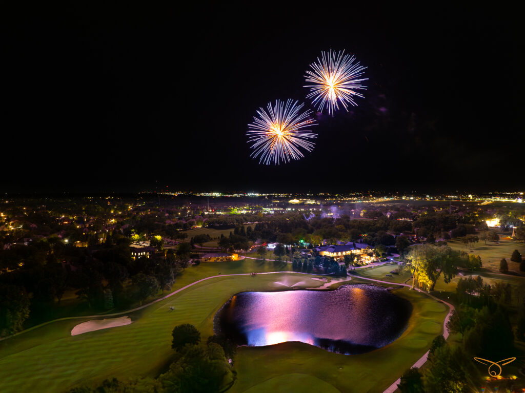 Fireworks over Shadow Ridge Golf Club