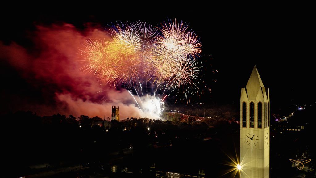 Fireworks over Memorial Park 2025